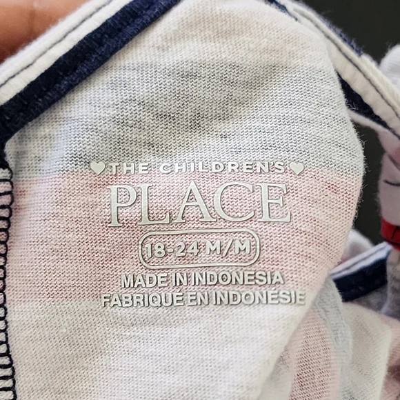 The Children's Place Pink, White & Navy Striped Toddler Dress - Picture 4 of 6